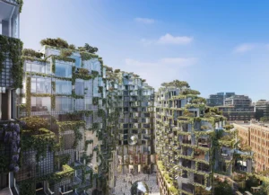 Exterior view of luxury condominium buildings in Toronto