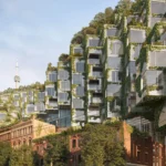 Exterior view of luxury condominium buildings in Toronto