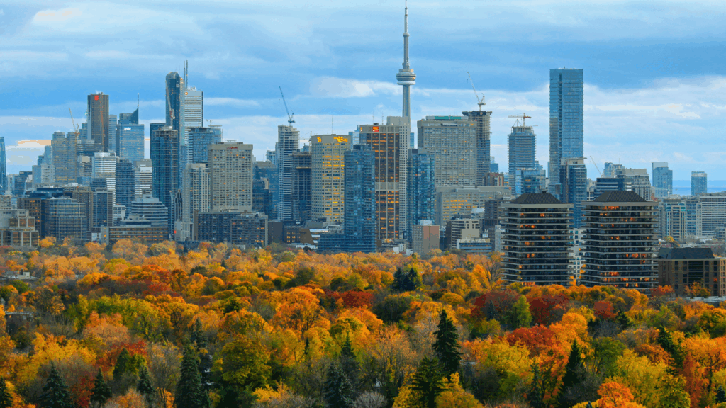 Toronto landscape with real estate market this fall